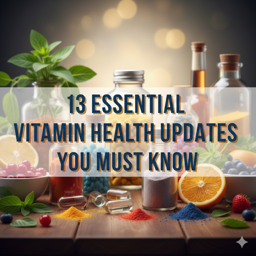 13 Essential Vitamin Health Updates You Must Know