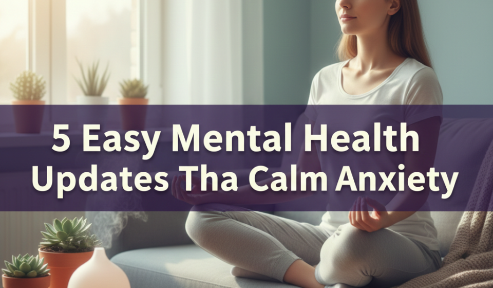 5 Easy Mental Health Updates That Calm Anxiety