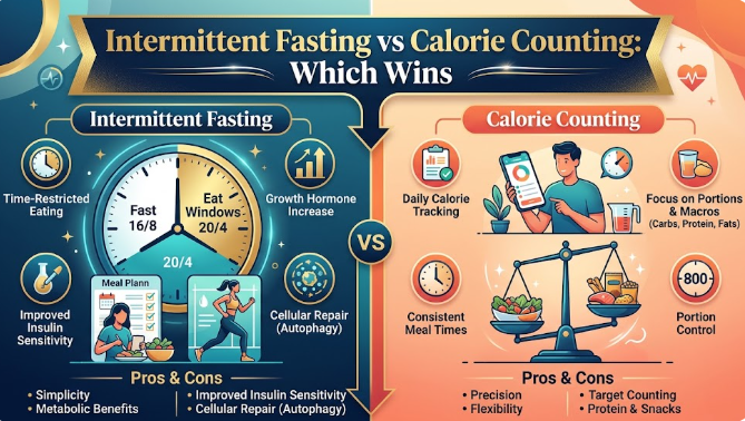 Intermittent Fasting vs Calorie Counting: Which Wins